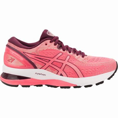 Asics Gel-Nimbus 21 - Naisten Juoksukengät - Pinkki/Pinkki